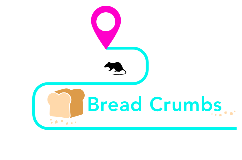 Bread Crumbs Logo with Mouse